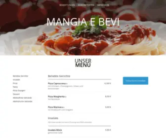 Mangiaebevi.at(Mangia e Bevi) Screenshot