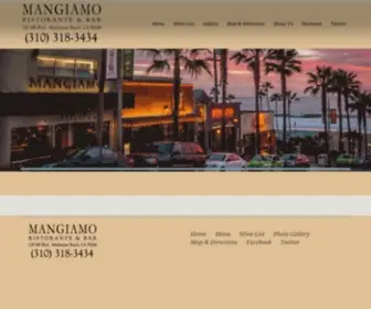 Mangiamorestaurant.com(Mangiamo Restaurant) Screenshot