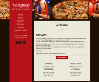 Mangieris.com(Mangieris Pizza Cafe) Screenshot