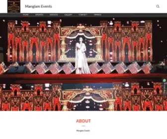 Manglamevents.com(Manglam Events) Screenshot