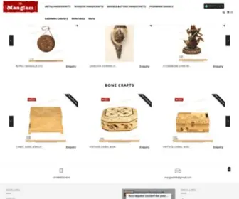 Manglamhandicrafts.com(One stop destination for all your handicraft needs) Screenshot