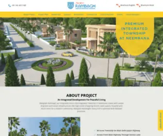 Manglamrambagh.com(Integrated Premium Township in Neemrana) Screenshot