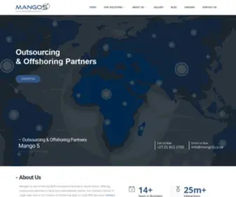 Mango5.co.za(BPO Services South Africa) Screenshot