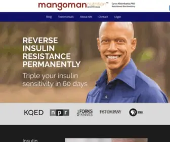 Mangomannutrition.com(Nutrition Coaching for Insulin Resistance and Diabetes) Screenshot