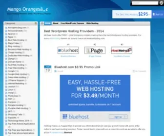 Mangoorange.com(Web Hosting Reviews & Mac WordPress Theme) Screenshot