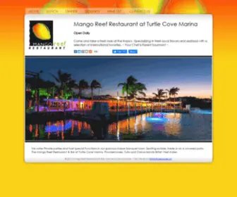 Mangoreef.com(Turks and Caicos Restaurant) Screenshot