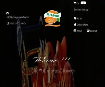 Mangosweets.com(Mango Sweets) Screenshot