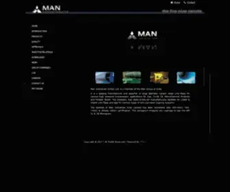 Mangroup.com(MAN INDUSTRIES LTD) Screenshot