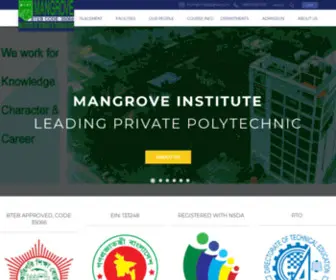 Mangrovebd.org(The Best Private Polytechnic in Bangladesh for diploma in engineering. Mangrove Institute) Screenshot