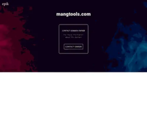 Mangtools.com(Contact with domain owner) Screenshot