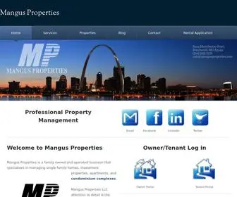 Mangusproperties.com(Rental Properties & Houses For Rent in Brentwood MO) Screenshot