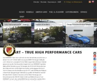 Manhart-Performance.de(True High Performance Cars) Screenshot