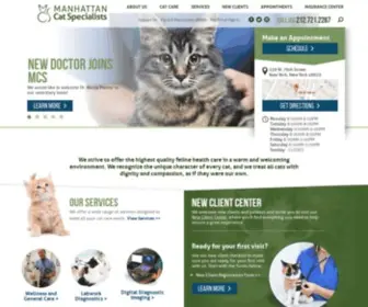 Manhattancats.com(Manhattan Cat Specialists) Screenshot