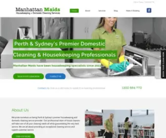 Manhattanmaids.com.au(Manhattan Maids) Screenshot