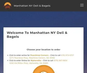 Manhattannydeli.com(Manhattan NY Deli & Bagels) Screenshot