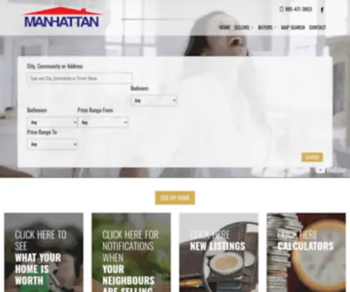 Manhattanrealty.ca(Manhattan Realty Inc) Screenshot