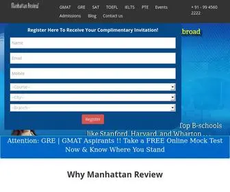 Manhattanreviewindia.com(GMAT, GRE, SAT, ACT, IELTS, TOEFL, PTE Test Prep Company) Screenshot