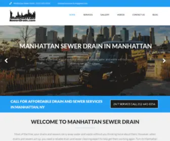 Manhattansewerdrain.com(General Plumbing Services) Screenshot