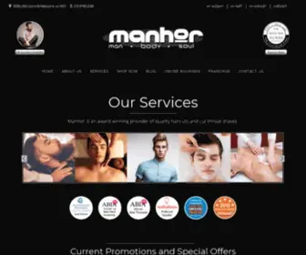 Manhor.com.au(Men’s Salon & Barbershop in Melbourne) Screenshot