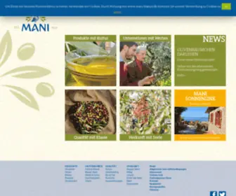 Mani.bio(Bio-Olivenöl und Oliven griechische Delikatessen) Screenshot