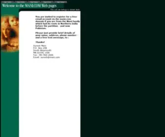 Mani.com(The Web pages) Screenshot