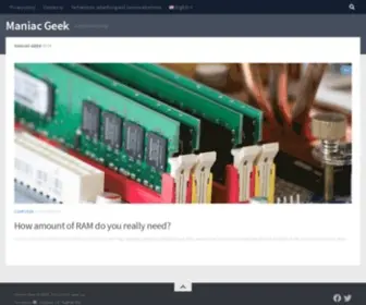 ManiacGeek.net(Actualités sur la technologie) Screenshot