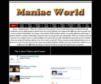 Maniacworld.com(Maniac World) Screenshot