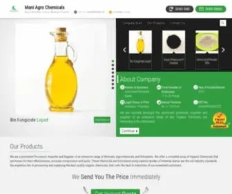 Maniagrochemicals.com(Potassium Humate) Screenshot