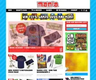 Maniamag.com.au(Mania Magazine) Screenshot