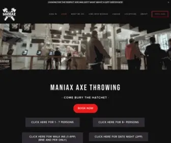 Maniax.com.au(Axe Throwing) Screenshot