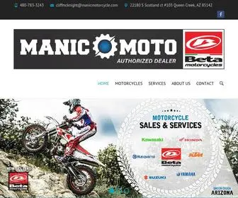 Manicmotorcycle.com(Motorcycle Shop) Screenshot