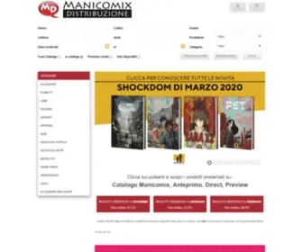 ManicomixDistribuzione.it(Fumetti, gadget, giochi, accessori...la distribuzione che aspettavi) Screenshot