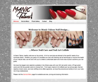 Manictalons.com(Manic Talons Nail Design) Screenshot