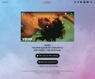 Manicthealbum.com(New Album) Screenshot