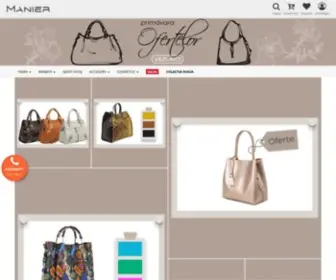 Manier.ro(Este un magazin online de genti din piele naturala si accesorii de dama. Moda si frumosete) Screenshot
