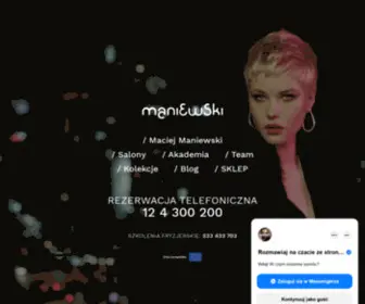Maniewski.pl(Salon i szkolenia fryzjerskie) Screenshot
