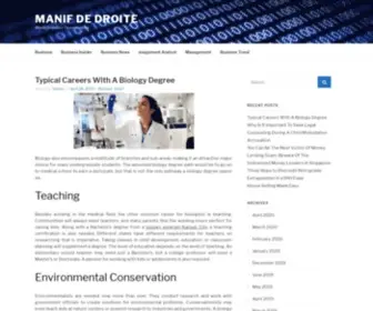 Manifdedroite.com(Your Business) Screenshot