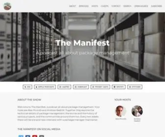 Manifest.fm(A podcast all about package management) Screenshot