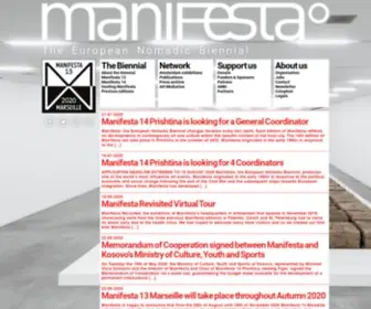 Manifestajournal.org(Manifesta, The European Biennial of Contemporary Art) Screenshot