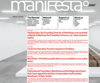 Manifesta.org(Manifesta) Screenshot