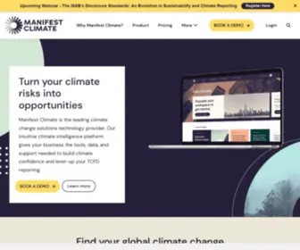 Manifestclimate.com(Manifest Climate) Screenshot