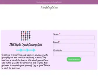 Manifestcrystal.com(Angelic Crystal Quiz) Screenshot