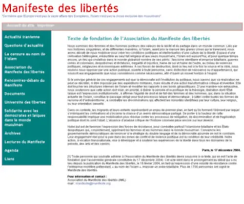 Manifeste.org(Manifeste) Screenshot
