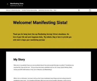 Manifestingsista.com(Manifesting Sista) Screenshot