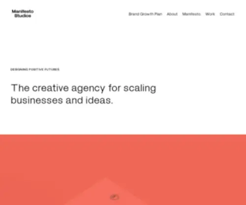 Manifesto-Studios.com(The creative agency for scaling good ideas) Screenshot