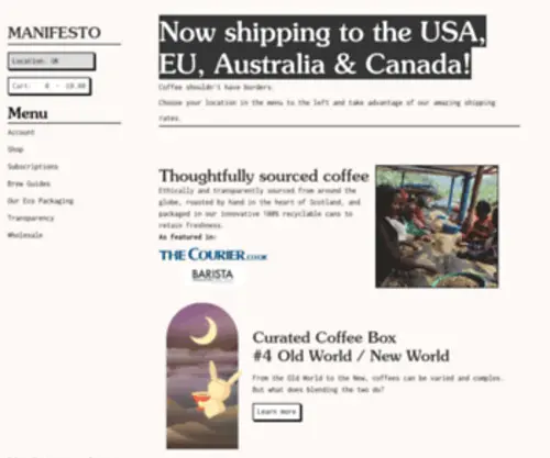 Manifesto.coffee(Manifesto Coffee) Screenshot