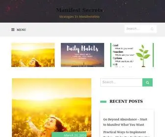 Manifestsecret.com(Manifest Secrets) Screenshot