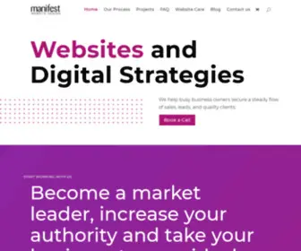 Manifestwebsitedesign.com.au(Manifest Website Design and Digital Strategies) Screenshot