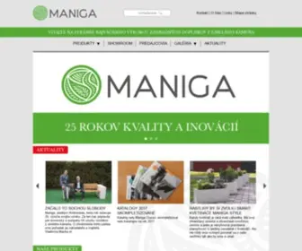 Maniga.sk(Najväčší výrobca záhradných krbov) Screenshot