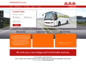 Manikantabus.com(SHREE MANIKANTA TRAVELS) Screenshot